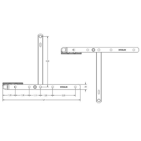 Strybuc HGE CSM LL-UR ARM - 1/2 EG SP 28-15-61A